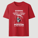 Funny Grim Reaper High Contrast Skull Graphic T-Shirt