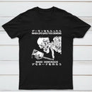 Demon Skeleton Holding Glass With Text T-Shirt