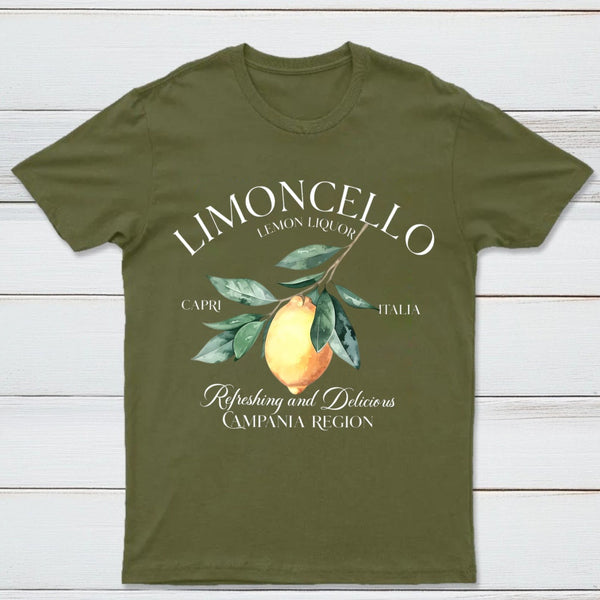 Limoncello Lemon Liquor Capri Italia Refreshing And Delicious Campania Region T-Shirt