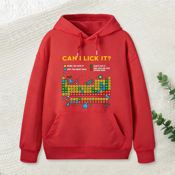 Can I Lick It Periodic Table Geek Hoodie