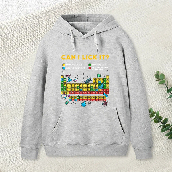 Can I Lick It Periodic Table Geek Hoodie