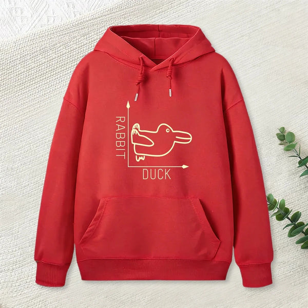 Rabbit Or Duck Funny Geek Hoodie