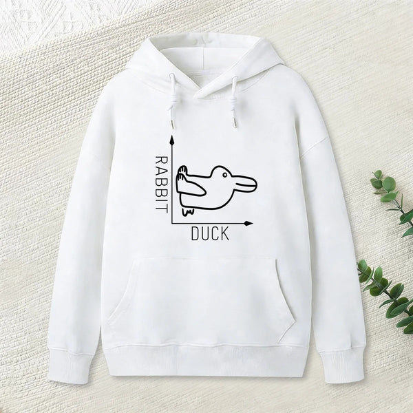Rabbit Or Duck Funny Geek Hoodie