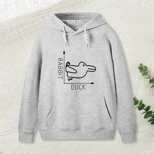 Rabbit Or Duck Funny Geek Hoodie