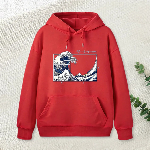 The Great Fibonacci Wave Science Geek Hoodie