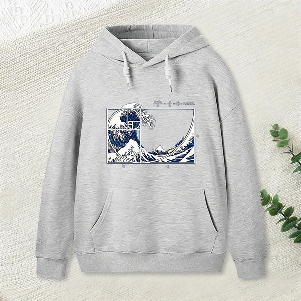 The Great Fibonacci Wave Science Geek Hoodie