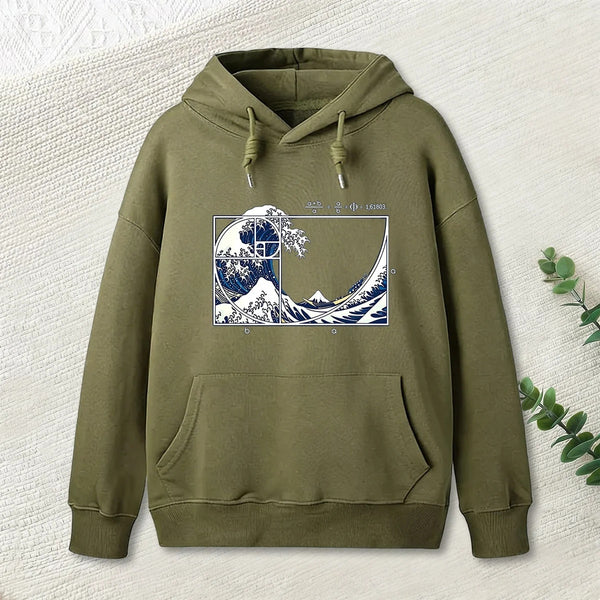 The Great Fibonacci Wave Science Geek Hoodie