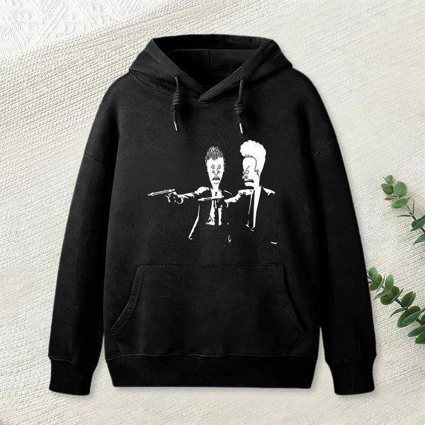 Beavis And Butthead Pulp Fiction Nerd Hoodie