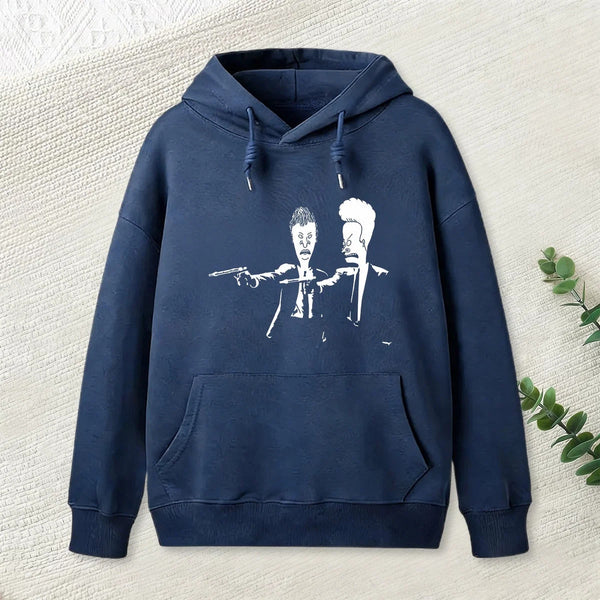 Beavis And Butthead Pulp Fiction Nerd Hoodie