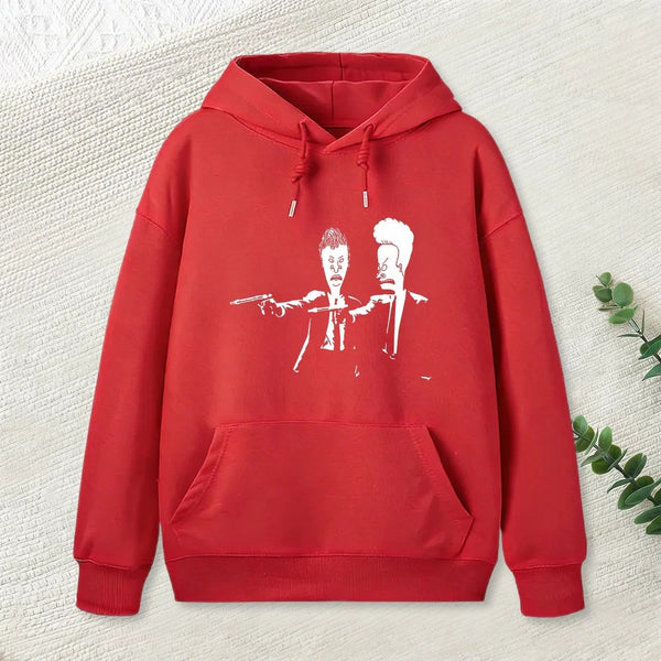 Beavis And Butthead Pulp Fiction Nerd Hoodie