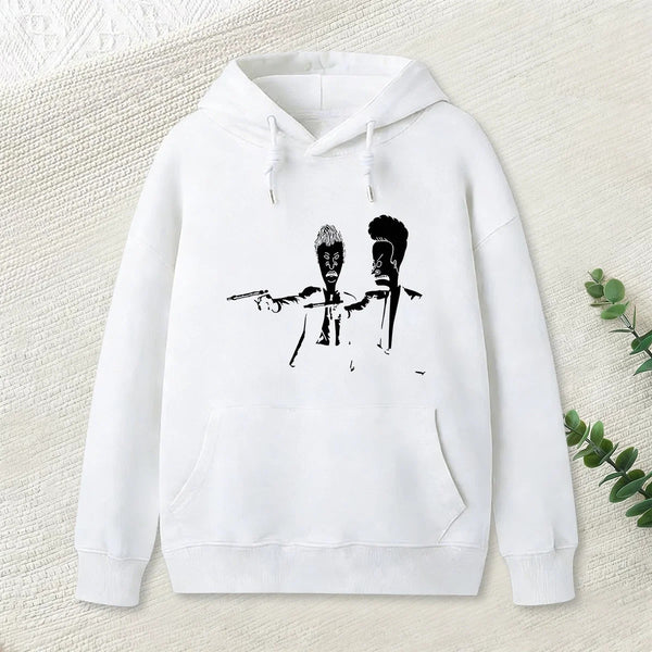 Beavis And Butthead Pulp Fiction Nerd Hoodie