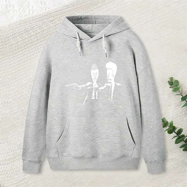 Beavis And Butthead Pulp Fiction Nerd Hoodie