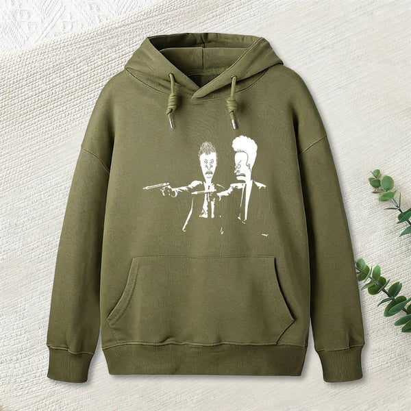Beavis And Butthead Pulp Fiction Nerd Hoodie