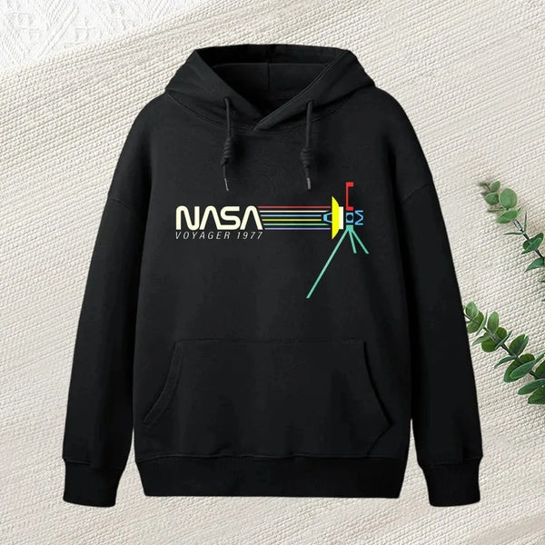 Retro Nasa Voyager Spacecraft Hoodie