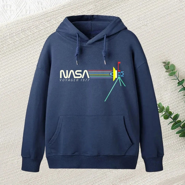 Retro Nasa Voyager Spacecraft Hoodie
