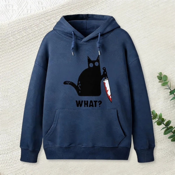 What Cat Funny Hoodie