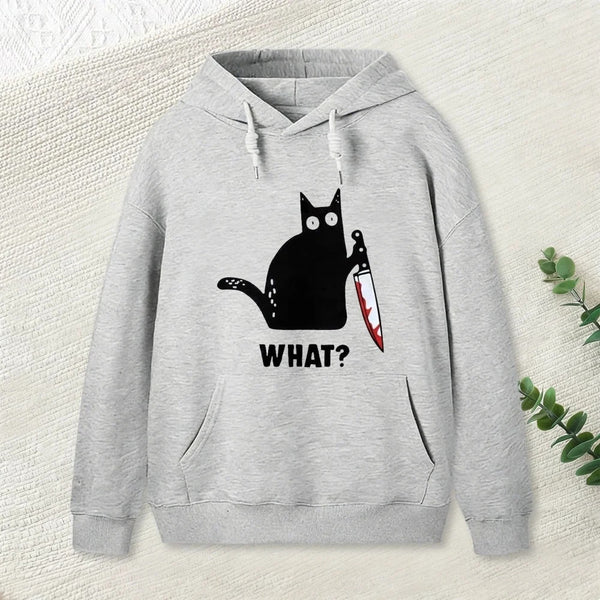 What Cat Funny Hoodie