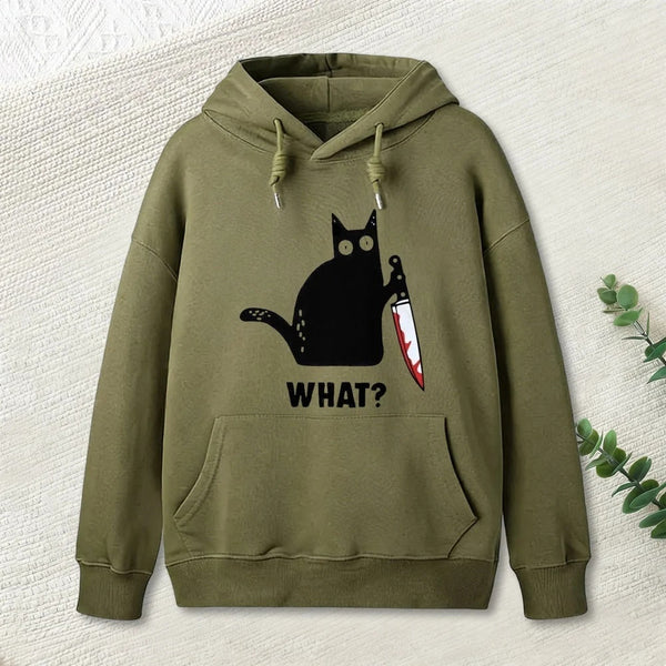 What Cat Funny Hoodie