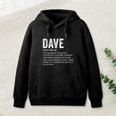 Dave Definition Funny Dave Geek Hoodie