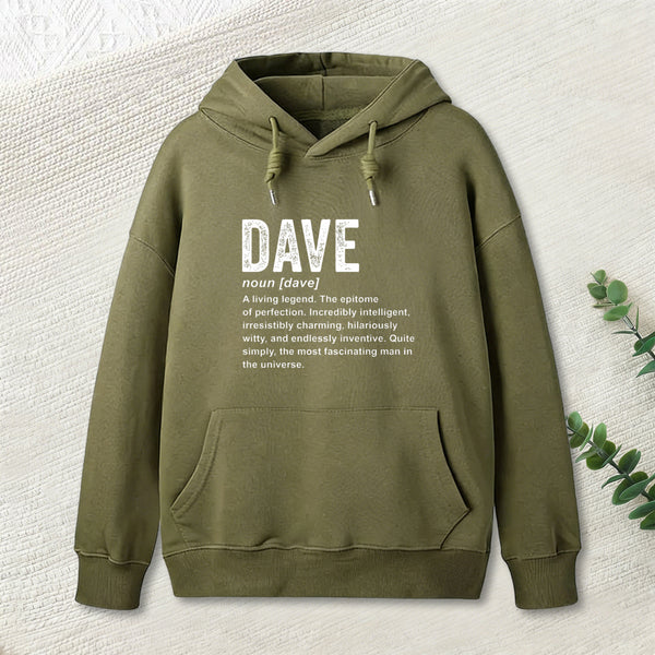 Dave Definition Funny Dave Geek Hoodie
