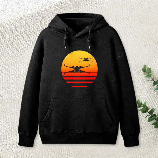 Sunset Wing Starfighter Geek Hoodie