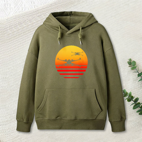 Sunset Wing Starfighter Geek Hoodie