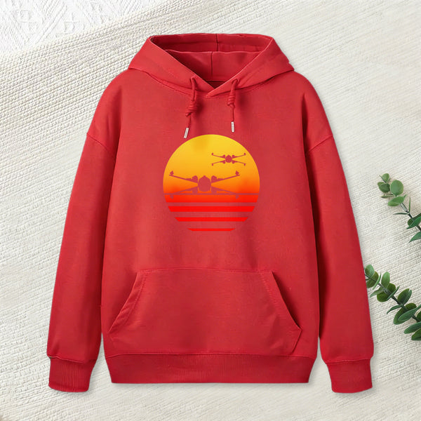 Sunset Wing Starfighter Geek Hoodie