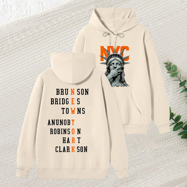 Newyork 2 Side Basketball Fans Hoodie