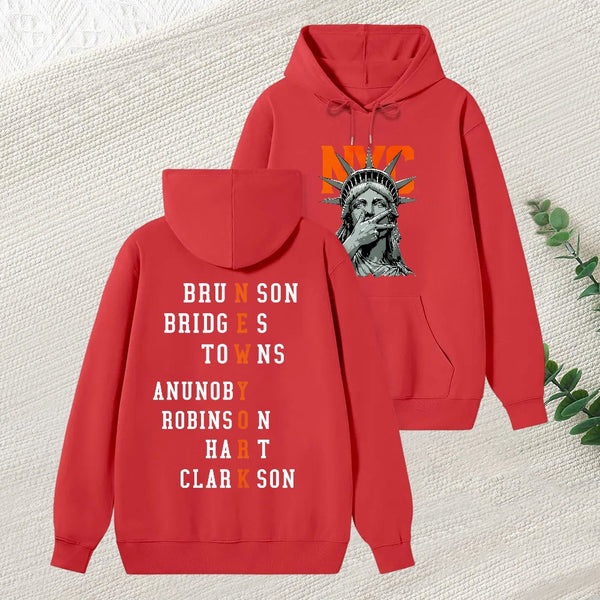 Newyork 2 Side Basketball Fans Hoodie