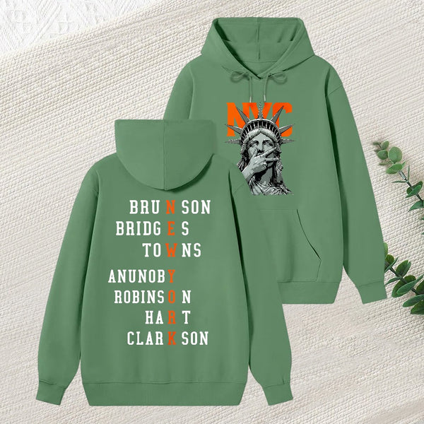 Newyork 2 Side Basketball Fans Hoodie