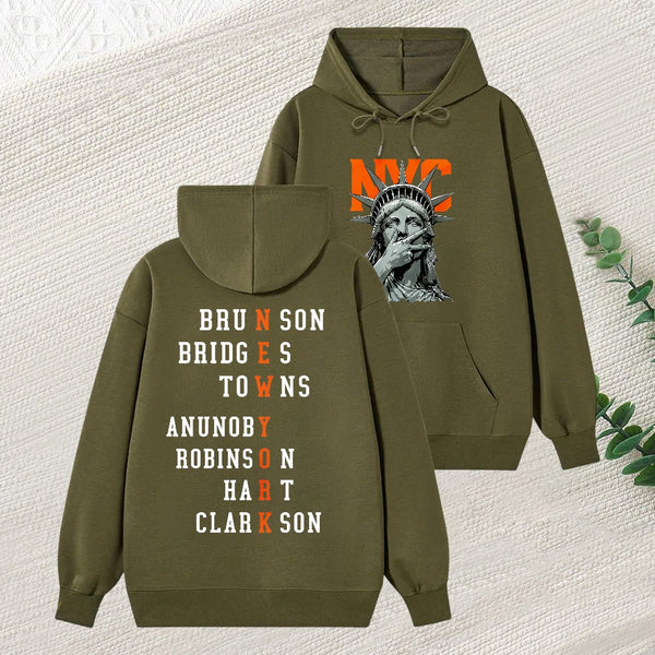 Newyork 2 Side Basketball Fans Hoodie