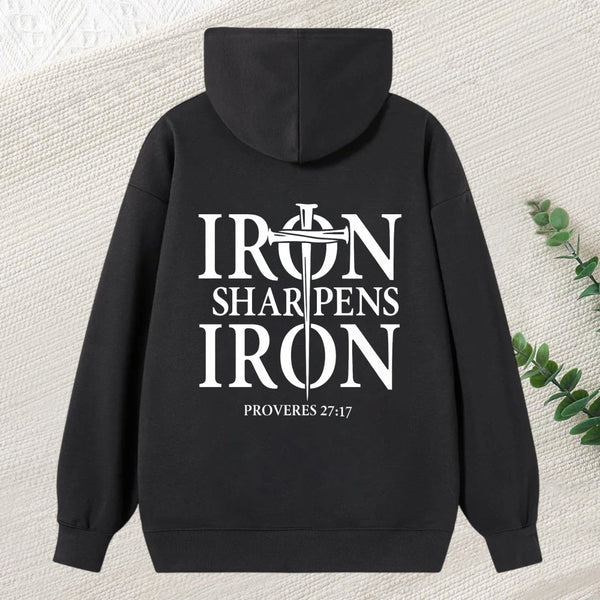 Iron Sharpens Iron Proverbs 27 17 Bible Verse Unisex Classic Hoodie