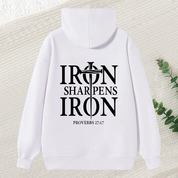 Iron Sharpens Iron Proverbs 27 17 Bible Verse Unisex Classic Hoodie