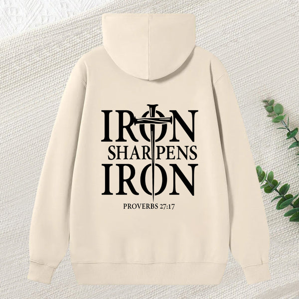 Iron Sharpens Iron Proverbs 27 17 Bible Verse Unisex Classic Hoodie