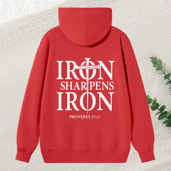 Iron Sharpens Iron Proverbs 27 17 Bible Verse Unisex Classic Hoodie