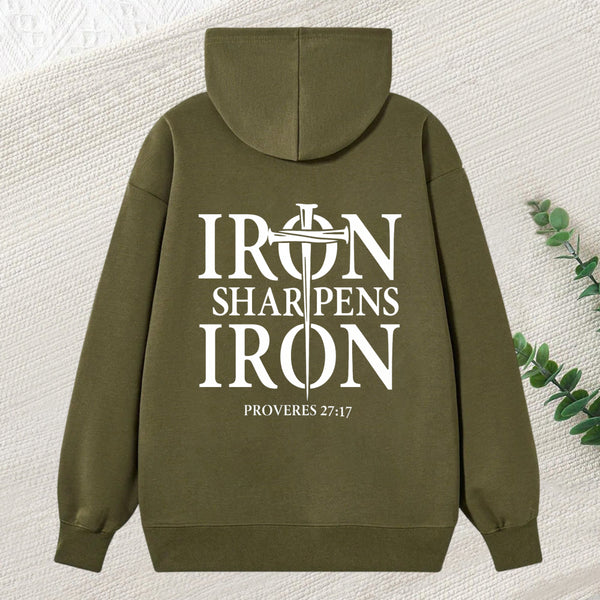 Iron Sharpens Iron Proverbs 27 17 Bible Verse Unisex Classic Hoodie