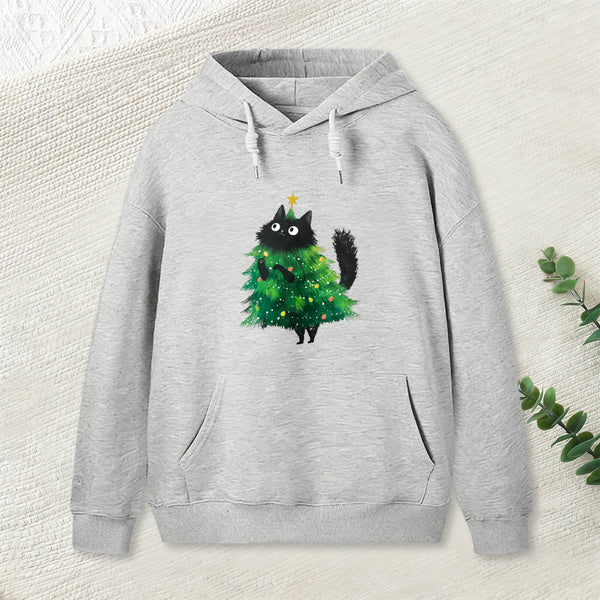 Christmas Tree Cat Japan Hoodie