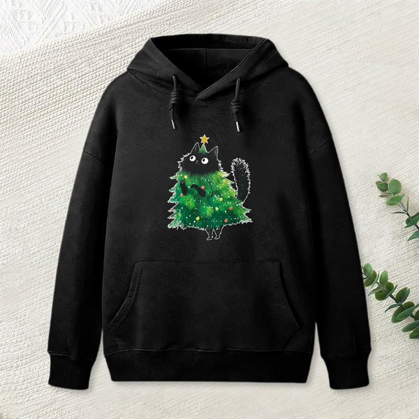 Christmas Tree Cat Japan Hoodie