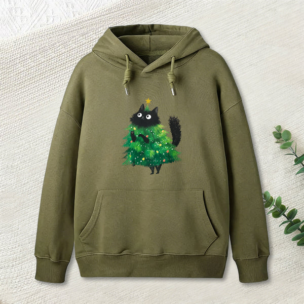 Christmas Tree Cat Japan Hoodie
