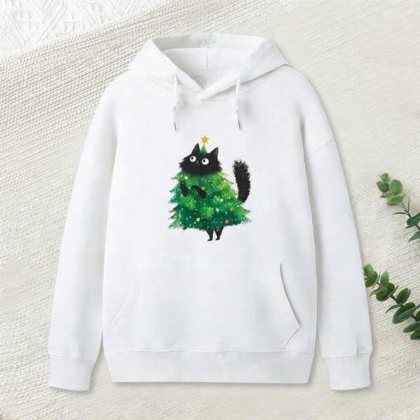Christmas Tree Cat Japan Hoodie