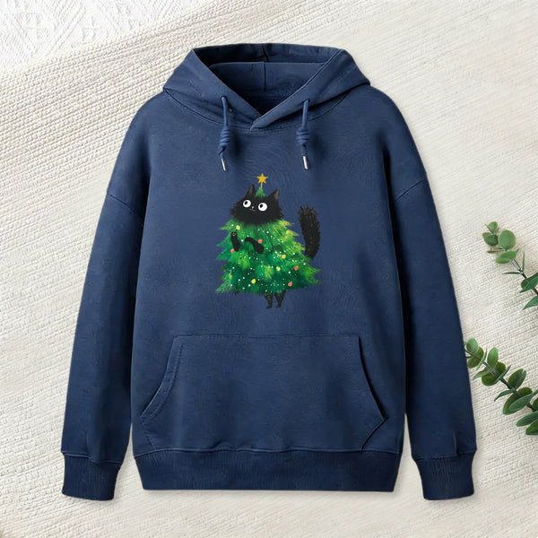 Christmas Tree Cat Japan Hoodie