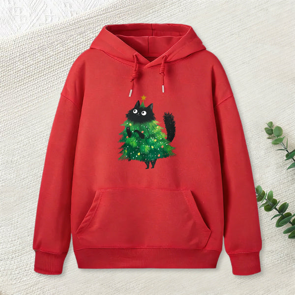 Christmas Tree Cat Japan Hoodie