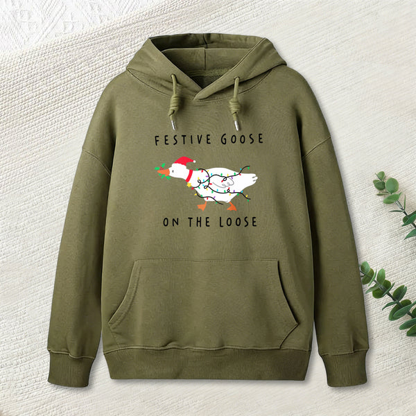 Stupid Goose Christmas Hoodie